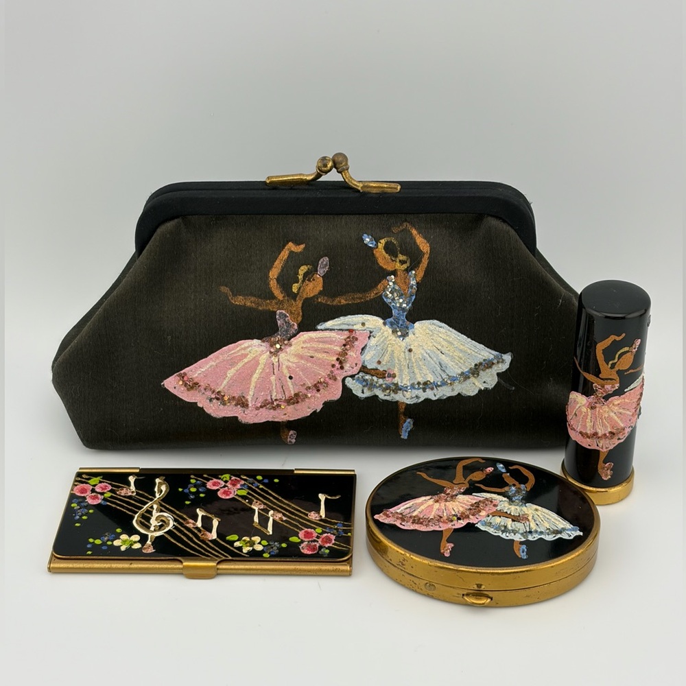 Vintage Accessories Set Circa 1950’s Ballet Motif - Picture 2 of 3
